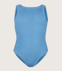Hunza G Baby 2-6 Yrs-Baby Classic Swim - Blue Cornflower