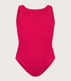 Hunza G Baby 2-6 Yrs-Baby Classic Swim - Metallic Raspberry