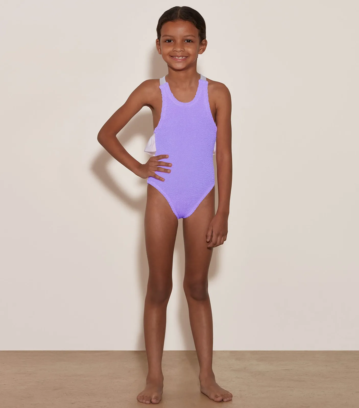 Hunza G Baby 2-6 Yrs-Baby Lara Swim - Lilac
