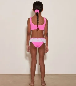 Hunza G Baby 2-6 Yrs-Baby Olive Bikini - Bubblegum