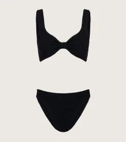 Hunza G Bikini Sets|Bralette-Bonnie Bikini - Black