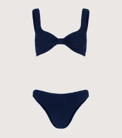 Hunza G Bikini Sets|Bralette-Bonnie Bikini - Navy
