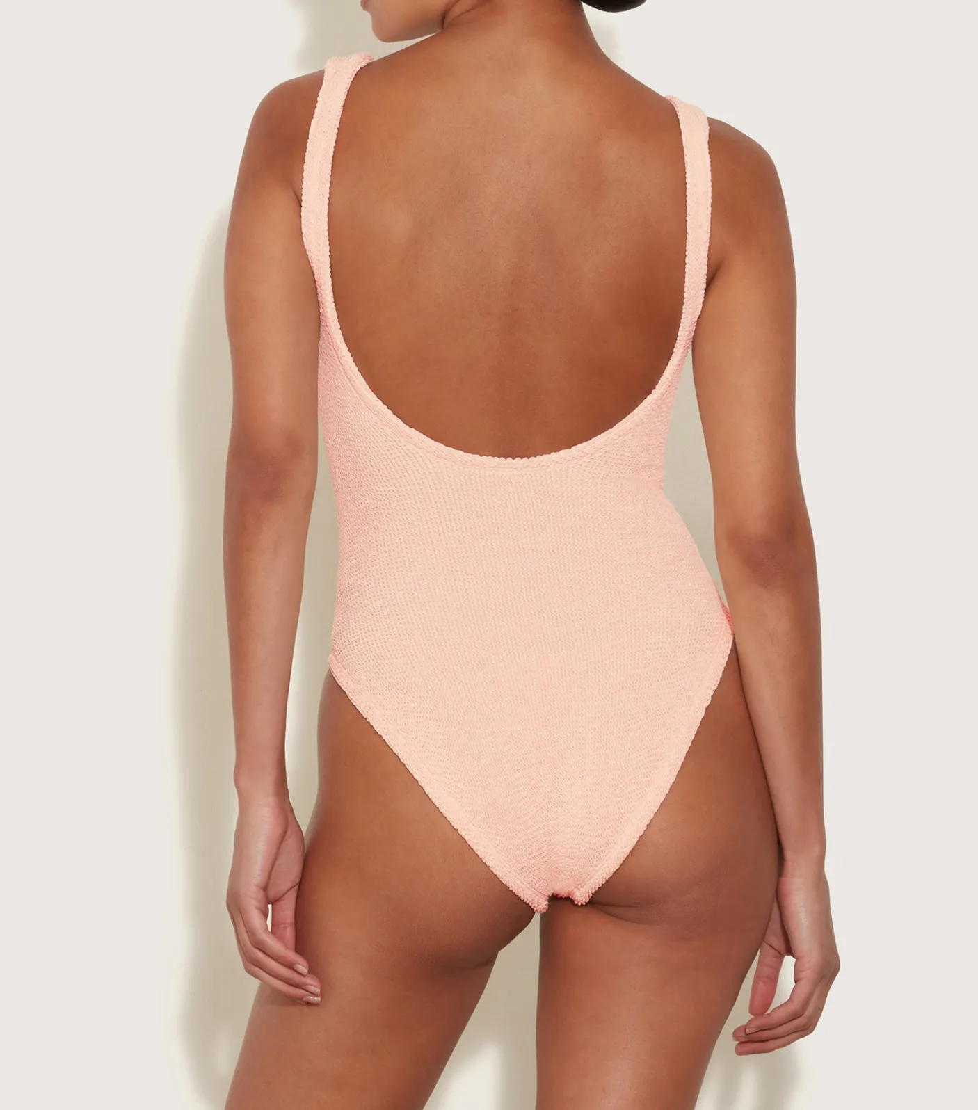 Hunza G V Neck-Celine Swim - Blush