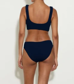 Hunza G Bikini Sets|Bralette-Coverage Juno Bikini - Navy