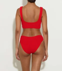 Hunza G Bikini Sets|Bralette-Coverage Juno Bikini - Red