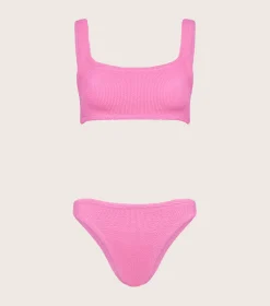 Hunza G Bikini Sets|Bralette-Coverage Xandra Bikini - Bubblegum