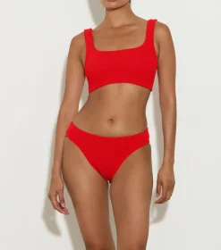 Hunza G Bikini Sets|Bralette-Coverage Xandra Bikini - Red