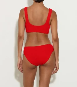 Hunza G Bikini Sets|Bralette-Coverage Xandra Bikini - Red
