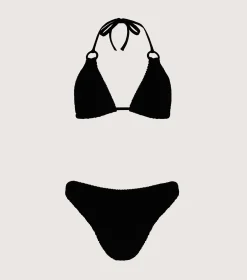 Hunza G Bikini Sets|Triangle-Eva Bikini - Black