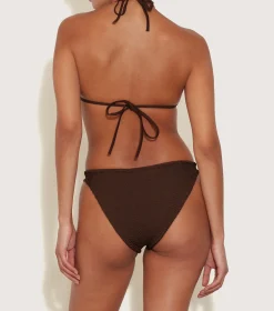 Hunza G Triangle|Bikini Sets-Eva Bikini - Metallic Chocolate