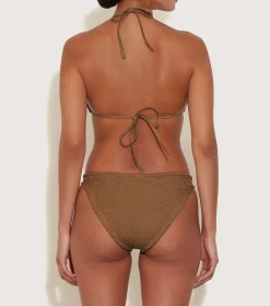 Hunza G Triangle|Bikini Sets-Eva Bikini - Metallic Cocoa