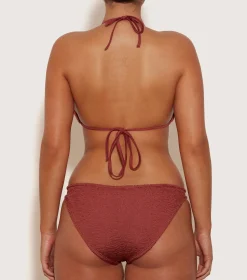 Hunza G Triangle|Bikini Sets-Eva Bikini - Metallic Rosewood