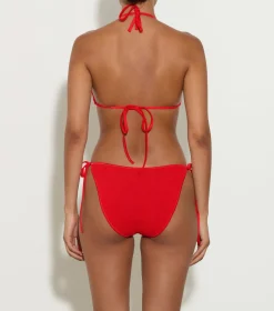 Hunza G Triangle|Bikini Sets-Gina Bikini - Red