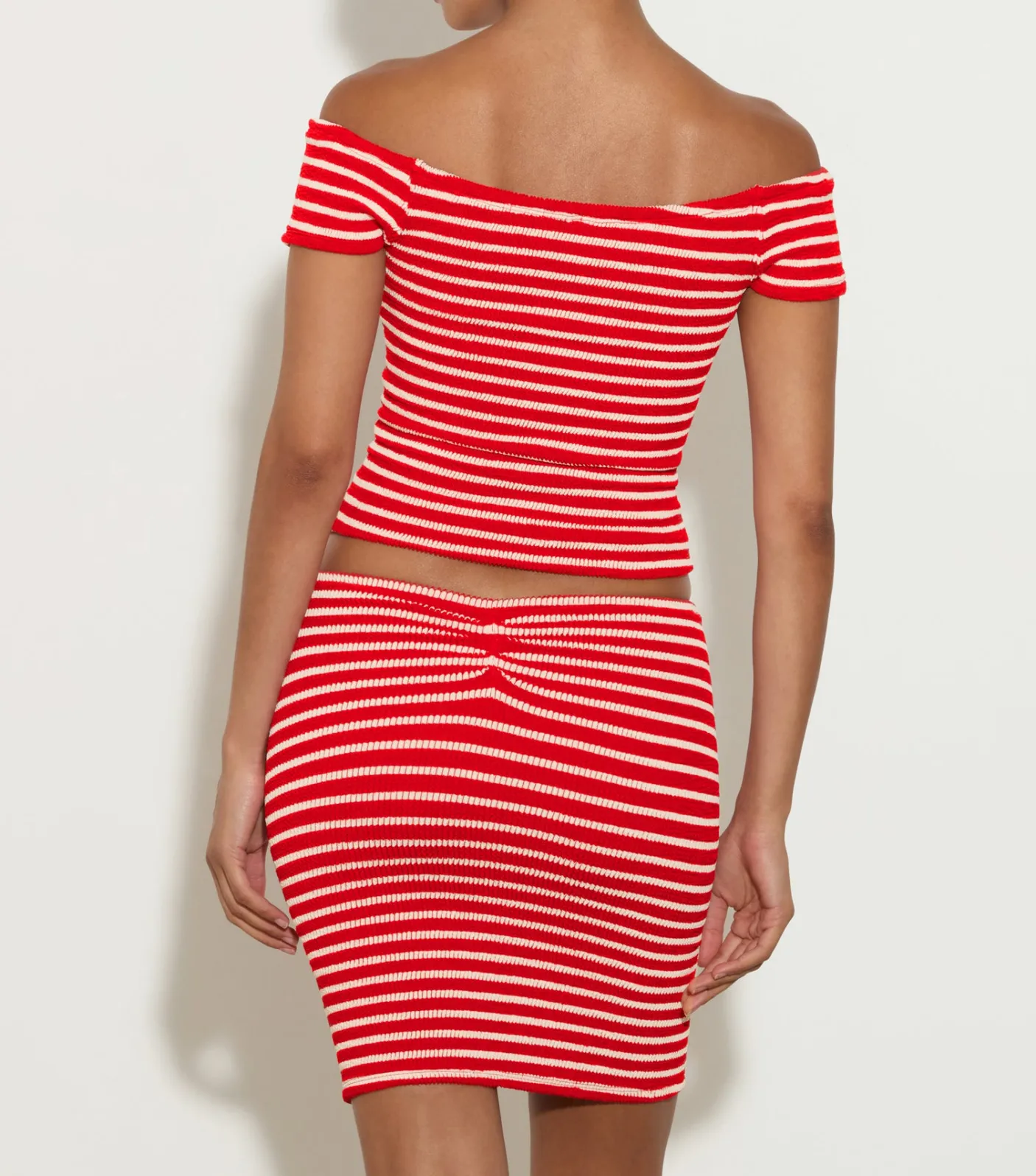 Hunza G Shirts And Tops-Grace Top - Red/White Stripe