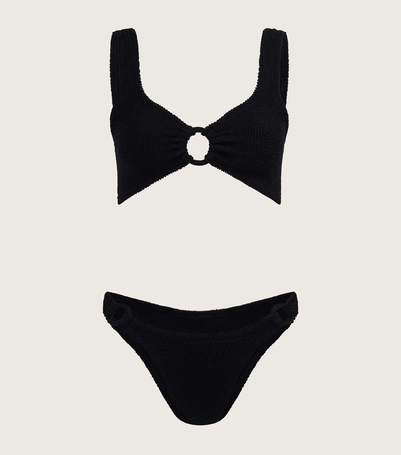 Hunza G Bikini Sets|Bralette-Hallie Bikini - Black