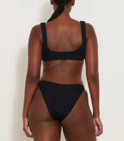 Hunza G Bikini Sets|Bralette-Heather Bikini - Black