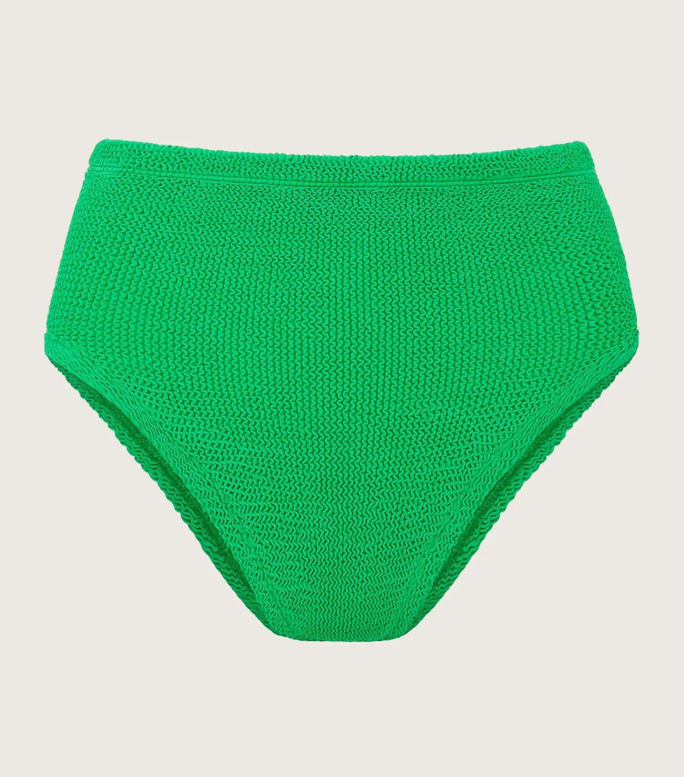 Hunza G Separates|High-Waisted-High Waist Bikini Bottom - Emerald