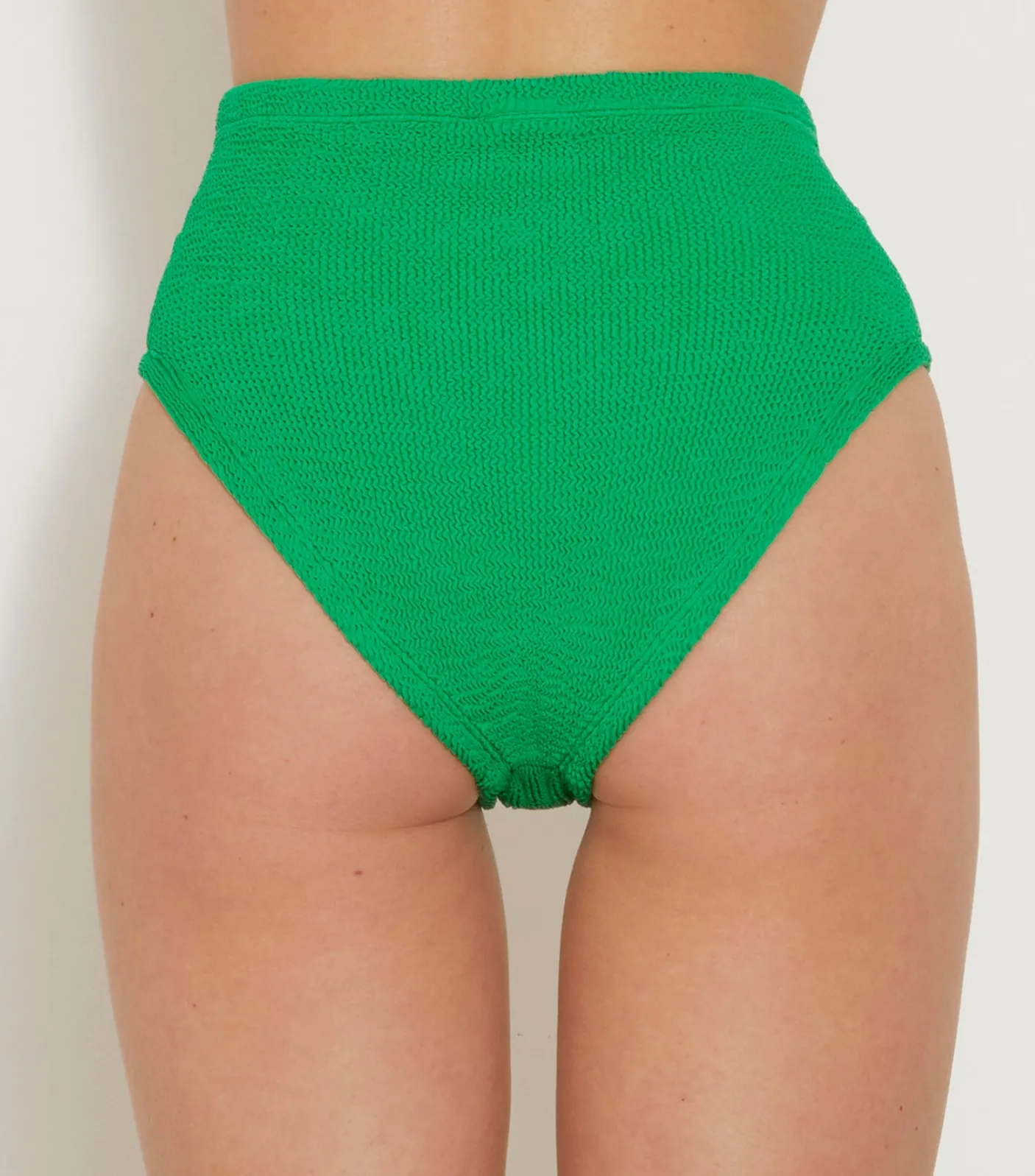 Hunza G Separates|High-Waisted-High Waist Bikini Bottom - Emerald