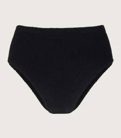 Hunza G Separates|High-Waisted-High Waist Bikini Bottom - Black