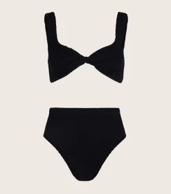 Hunza G Bikini Sets|Bralette-Jamie Bikini - Black