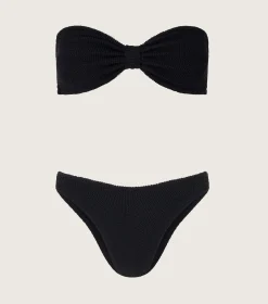 Hunza G Bandeau|Bikini Sets-Jean Bikini - Black