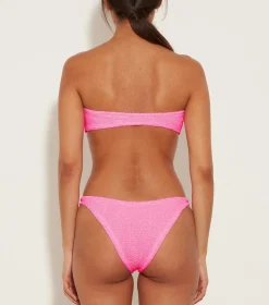 Hunza G Bikini Sets|Bandeau-Jean Bikini - Bubblegum