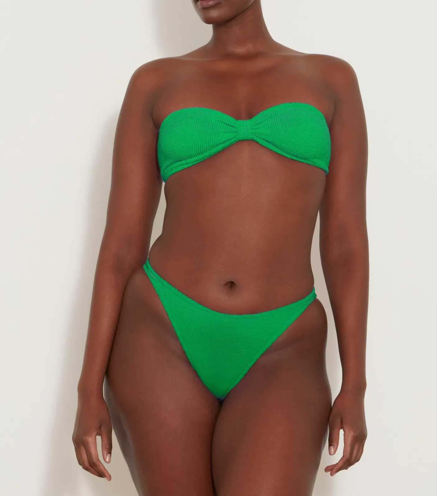 Hunza G Bikini Sets|Bandeau-Jean Bikini - Emerald