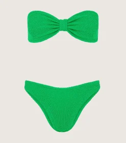 Hunza G Bikini Sets|Bandeau-Jean Bikini - Emerald