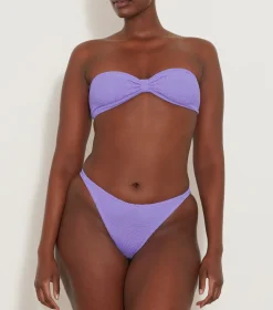 Hunza G Bikini Sets|Bandeau-Jean Bikini - Lilac