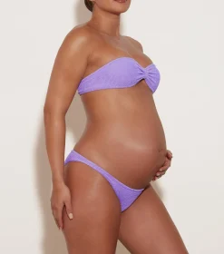 Hunza G Bikini Sets|Bandeau-Jean Bikini - Lilac