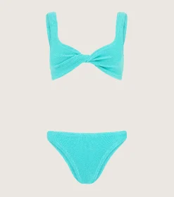 Hunza G Bikini Sets|Bralette-Juno Bikini - Aqua