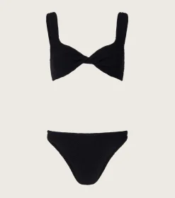 Hunza G Bikini Sets|Bralette-Juno Bikini - Black