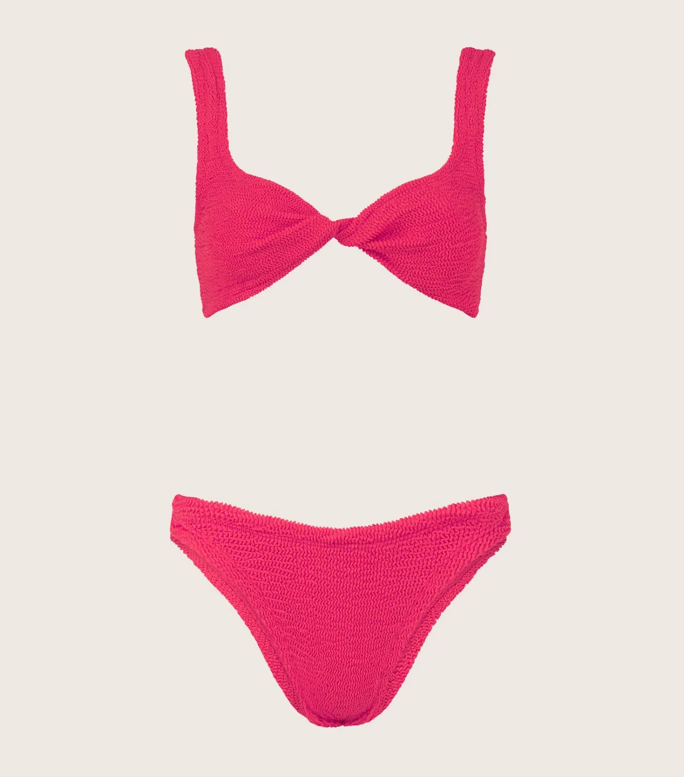 Hunza G Bikini Sets|Bralette-Juno Bikini - Metallic Raspberry