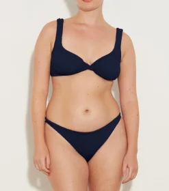 Hunza G Bikini Sets|Bralette-Juno Bikini - Navy