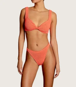 Hunza G Bikini Sets|Bralette-Juno Bikini - Orange