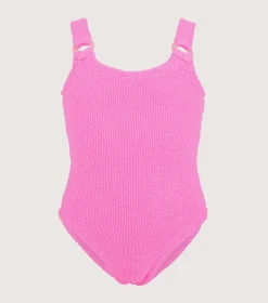 Hunza G Kids - 7-12 Yrs-Kids Domino Swim - Bubblegum