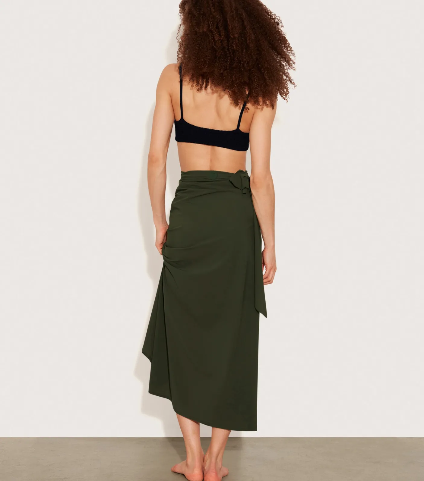 Hunza G Shorts And Skirts|Sarongs-Long Sarong - Khaki