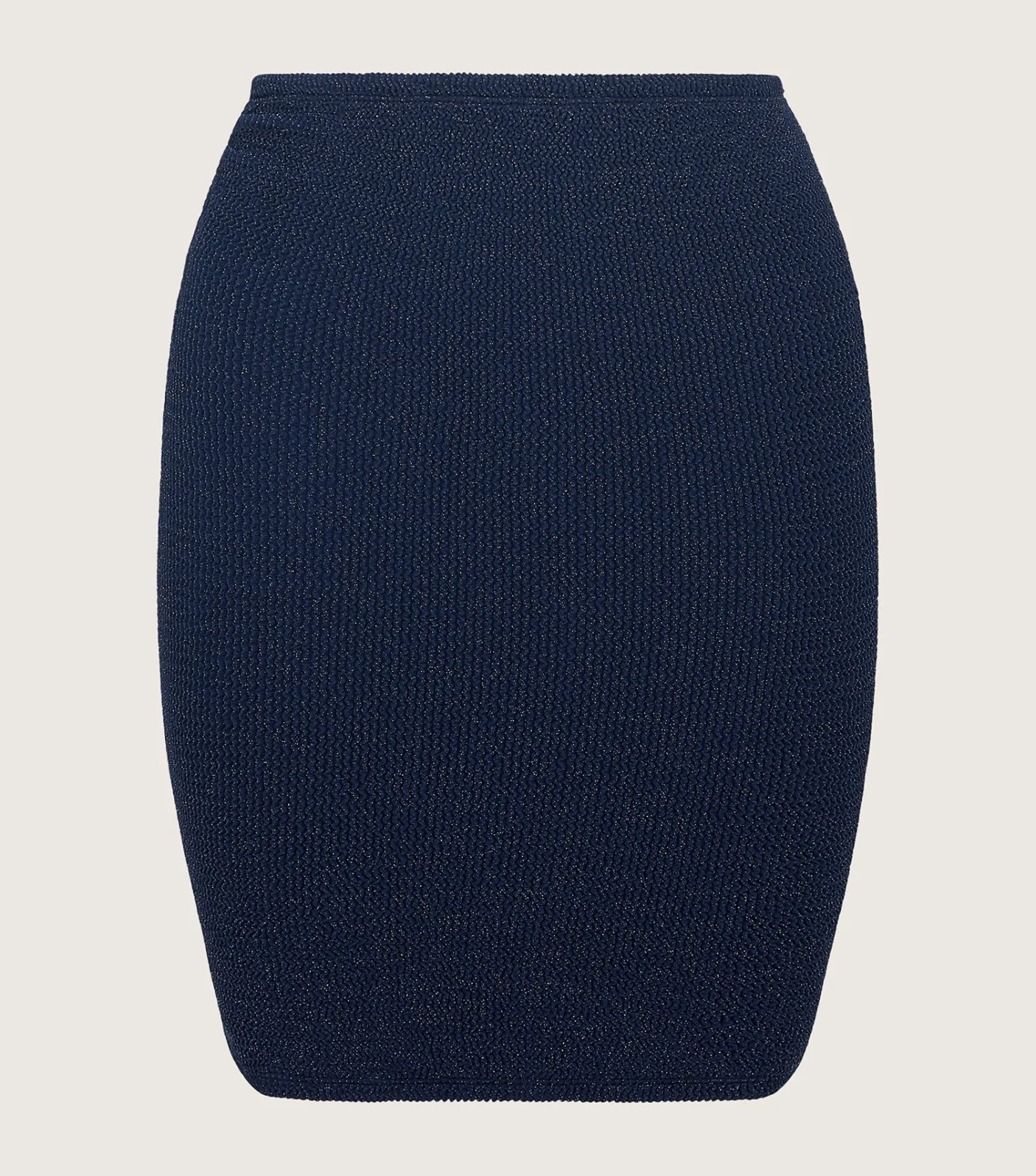 Hunza G Shorts And Skirts-Mini Skirt Lurex - Navy/Silver