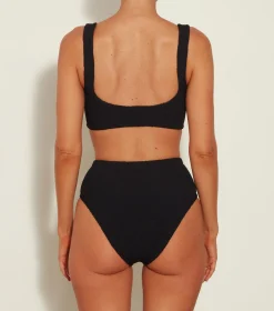 Hunza G Bralette|High-Waisted-Nadine Bikini - Black