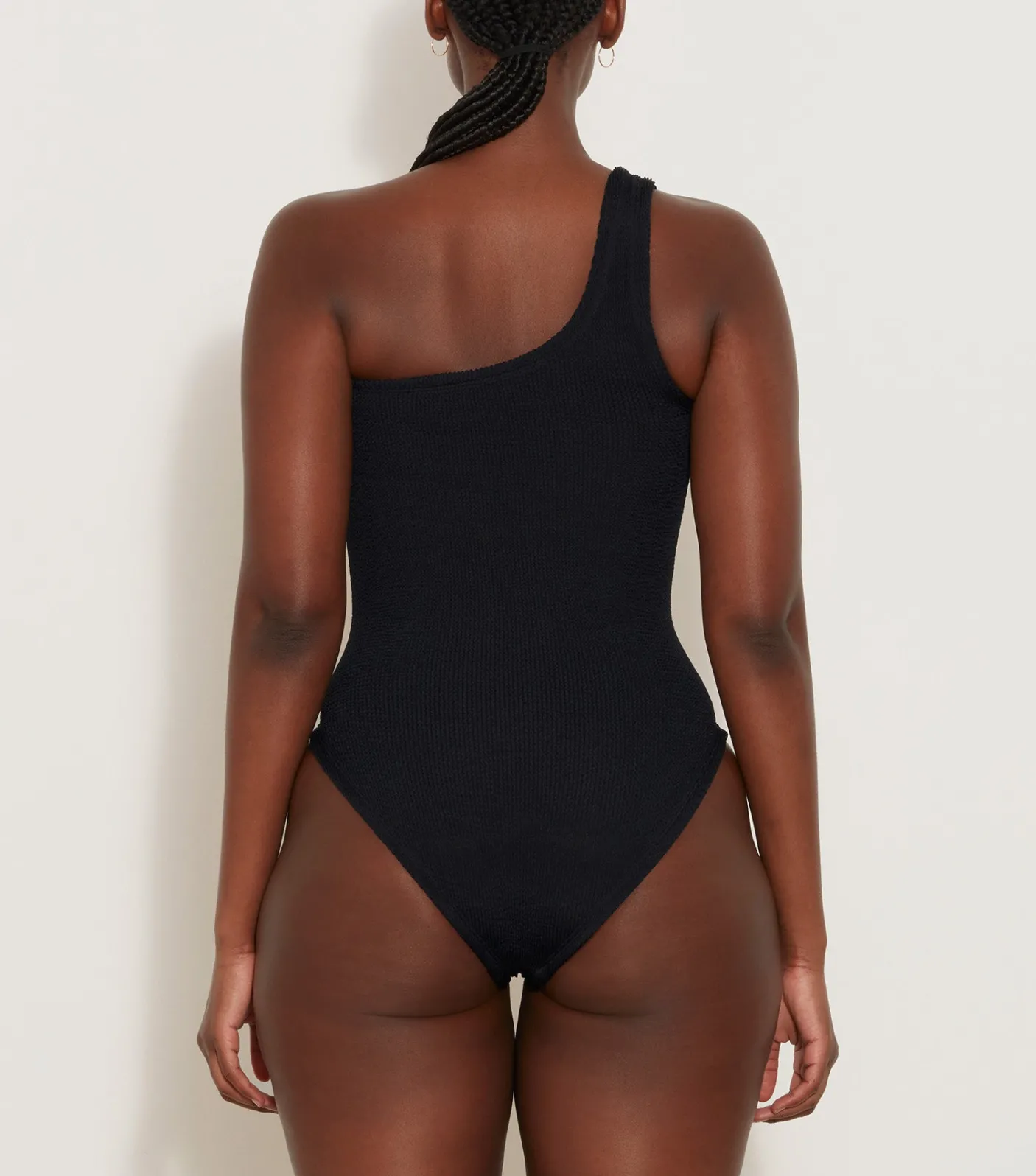 Hunza G One Shoulder-Nancy Swim - Black