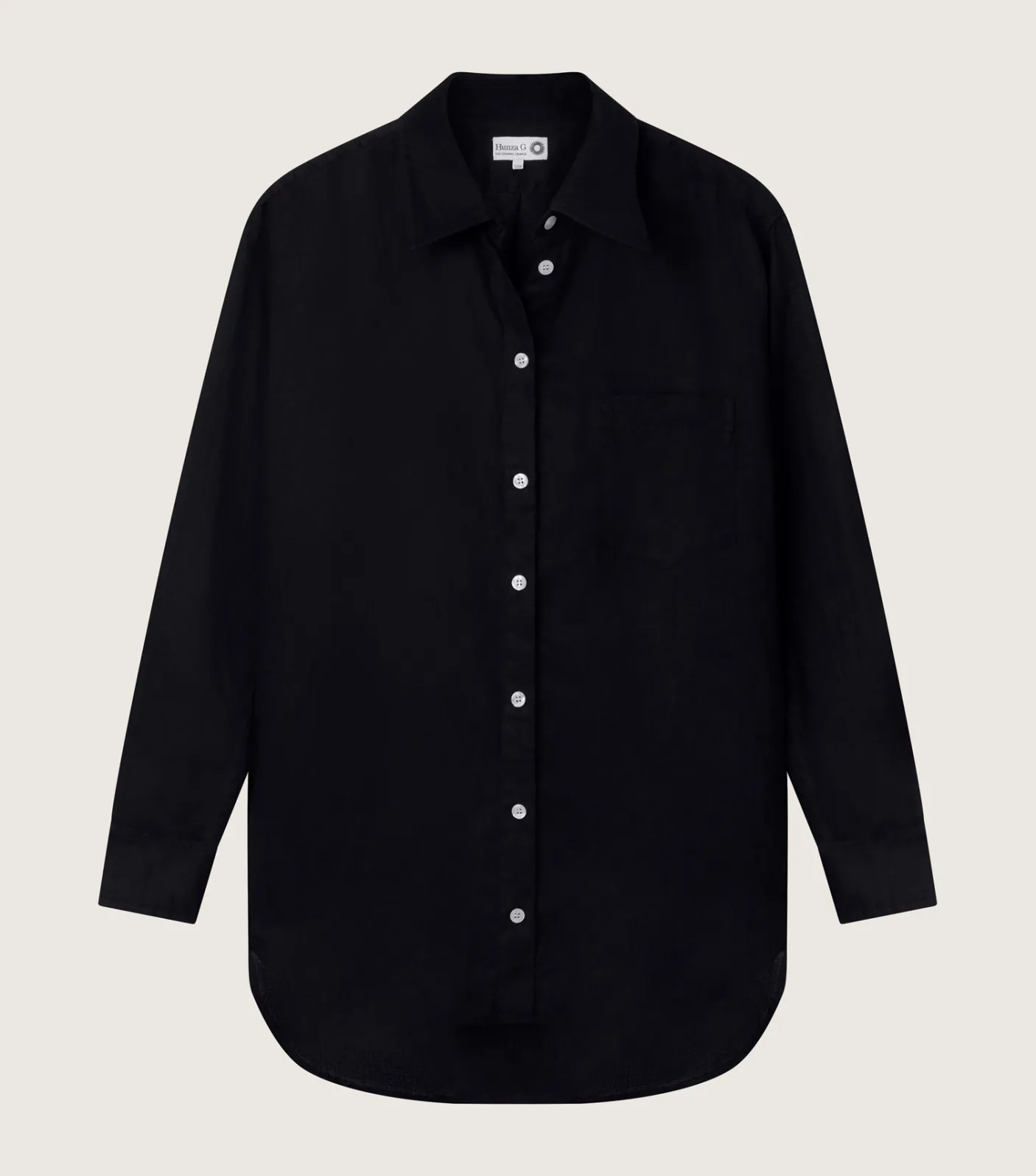Hunza G Shirts And Tops-Oversized Shirt - Black