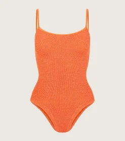 Hunza G Scoop Neck-Pamela Swim - Orange