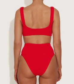 Hunza G Bikini Sets|Bralette-Patricia Bikini - Red