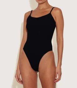 Hunza G Scoop Neck-Petra Swim - Black