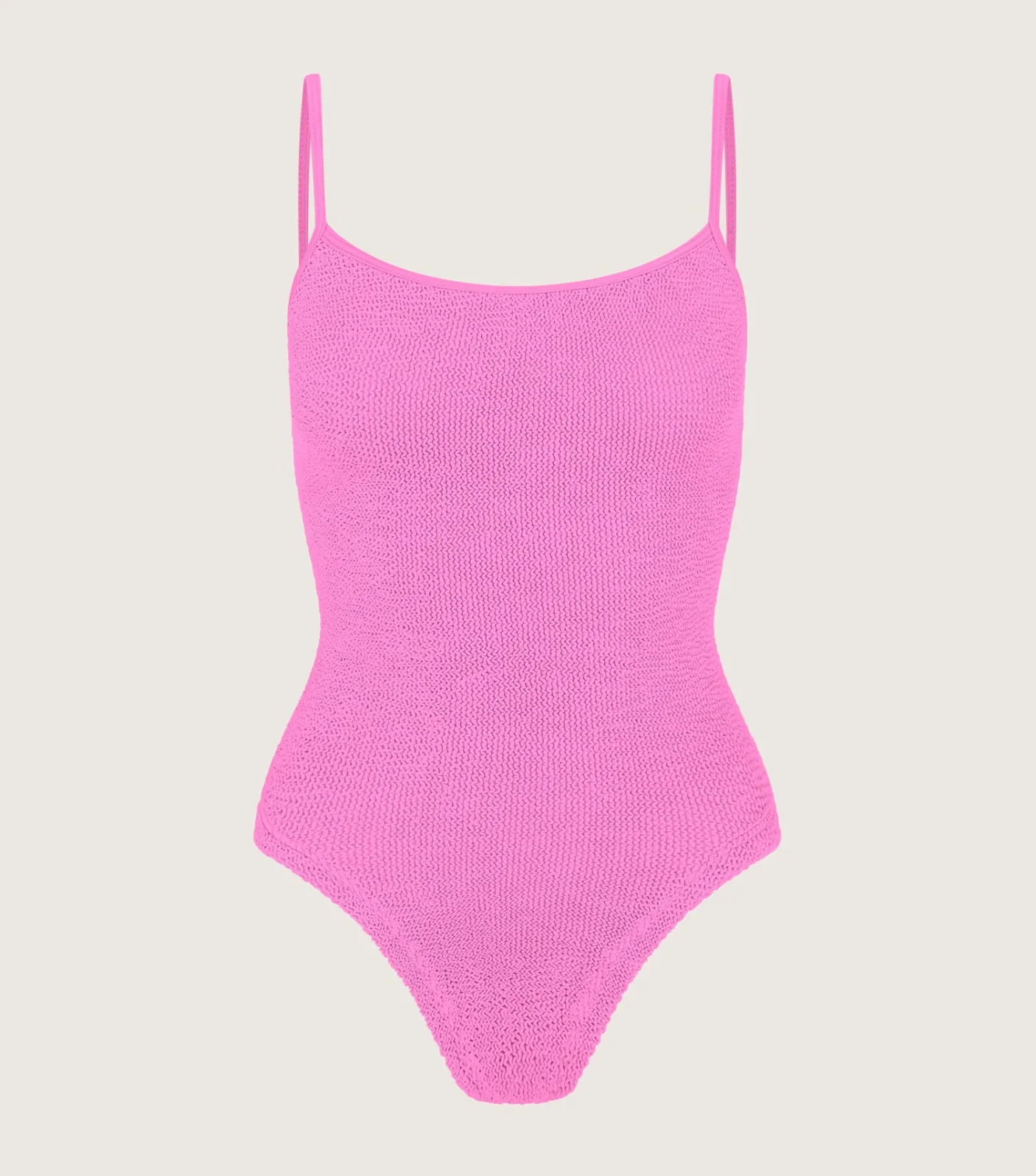 Hunza G Scoop Neck-Petra Swim - Bubblegum