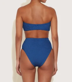 Hunza G Bikini Sets|High-Waisted-Ruby Bikini - Metallic Denim