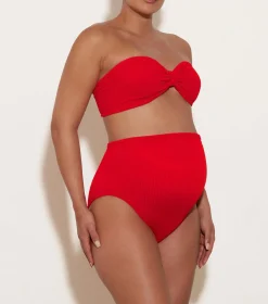 Hunza G Bikini Sets|High-Waisted-Ruby Bikini - Red