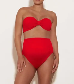 Hunza G Bikini Sets|High-Waisted-Ruby Bikini - Red
