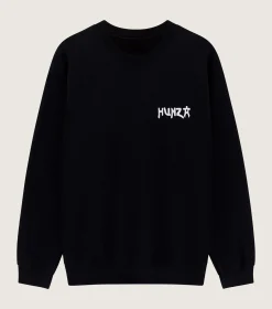 Hunza G Sweats|Shirts And Tops-80s Logo Sweatshirt - Black