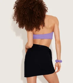 Hunza G Shorts And Skirts|Sarongs-Short Sarong - Black